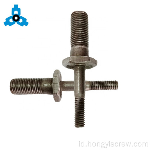 Baut berulir ganda dengan hex spacer stainless steel